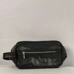 Modern Black Leather Belt Bag – 100% Genuine Cow Leather